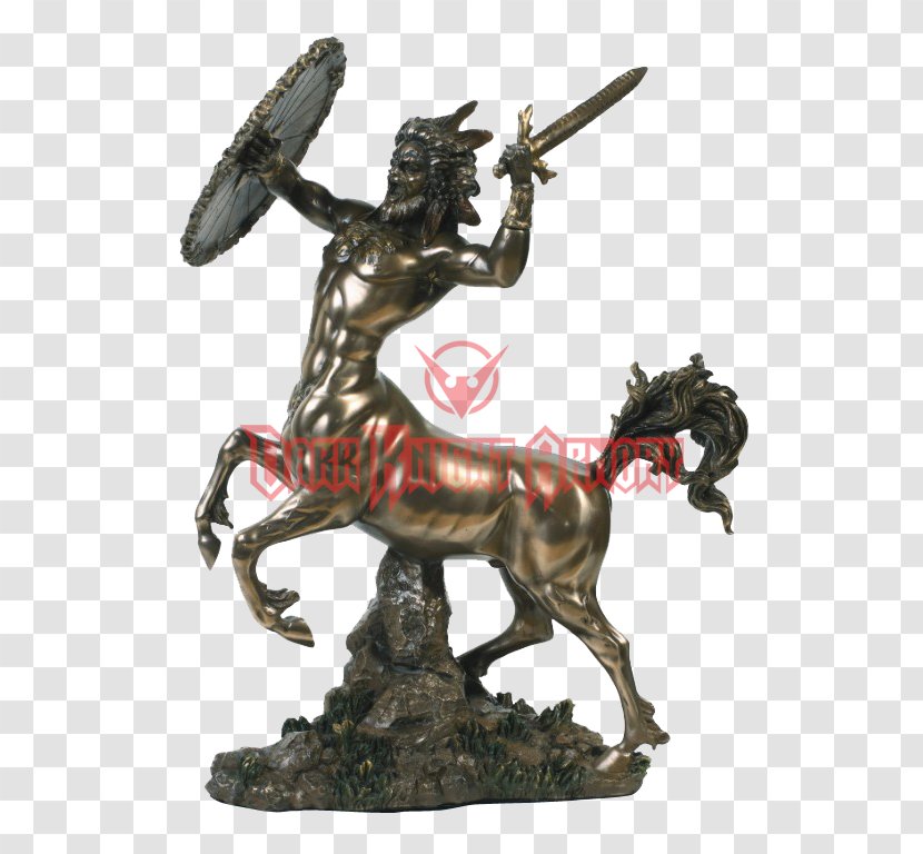 Centaur And Nymph Greek Mythology Statue Bronze Sculpture - Deer Transparent PNG
