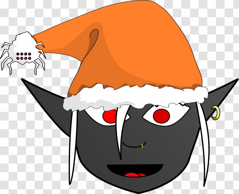Christmas Elf Clip Art - Orange - Crow Transparent PNG
