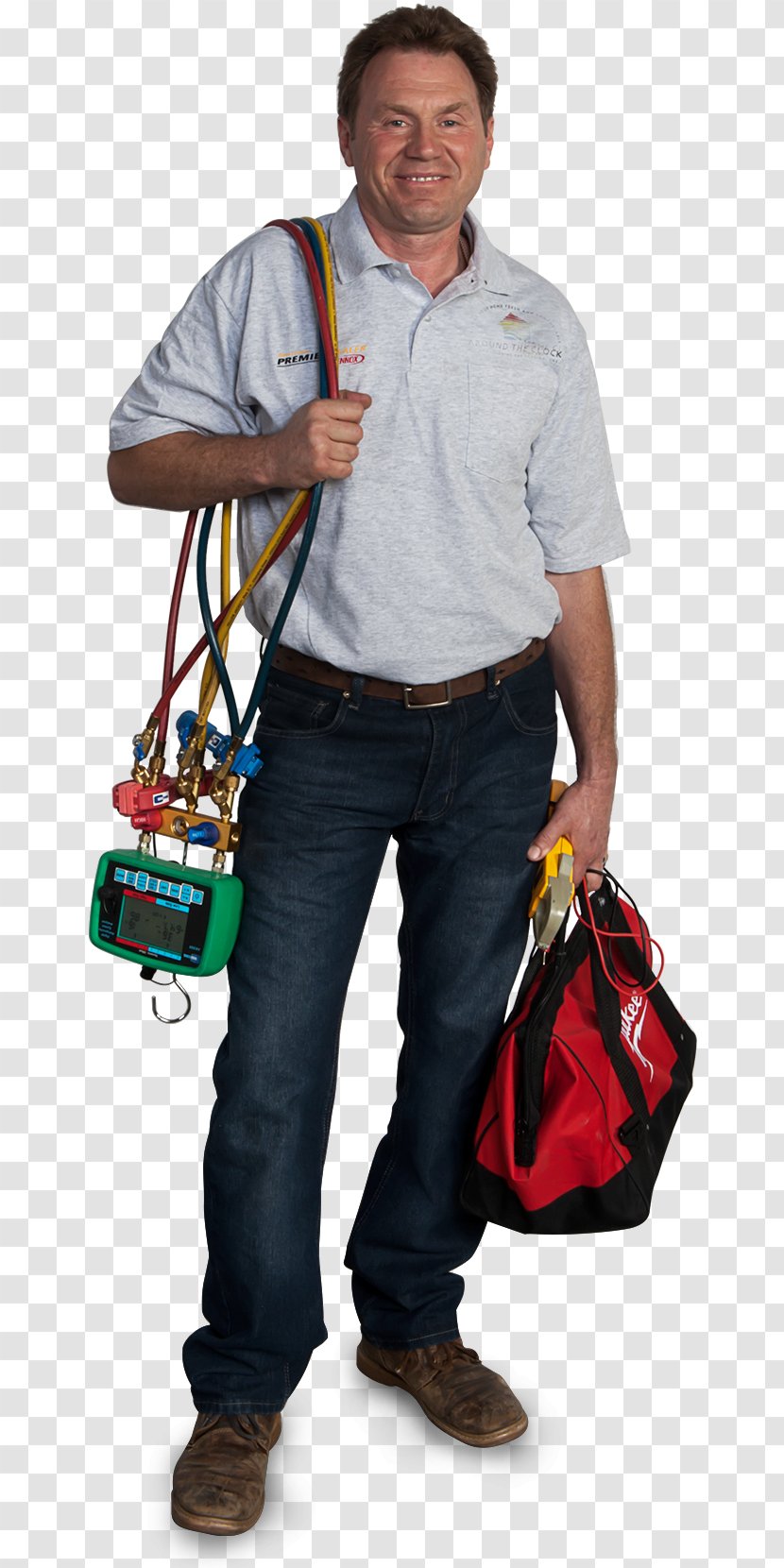 HVAC Furnace Air Conditioning Technician Conditioner - Standing Transparent PNG