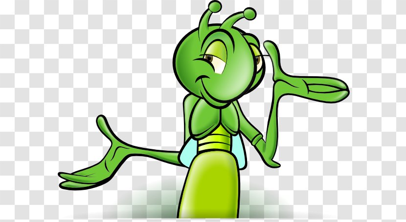 Jiminy Cricket Cartoon Clip Art - Tree - Shrug Cliparts Transparent PNG