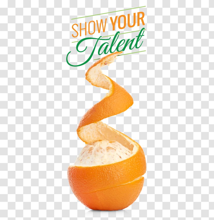 Peel Orange Food Juice - Talent Show Transparent PNG