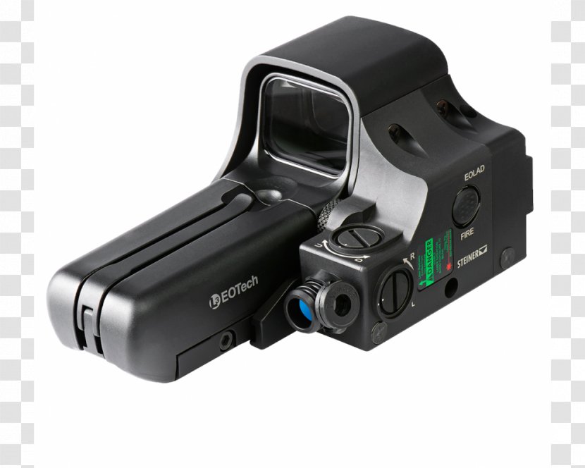 EOTech Holographic Weapon Sight Laser Infrared - Picatinny Rail - Optics Transparent PNG