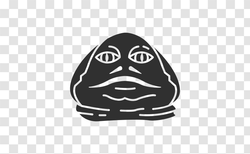 Jabba The Hutt Frog Toad - Black And White Transparent PNG