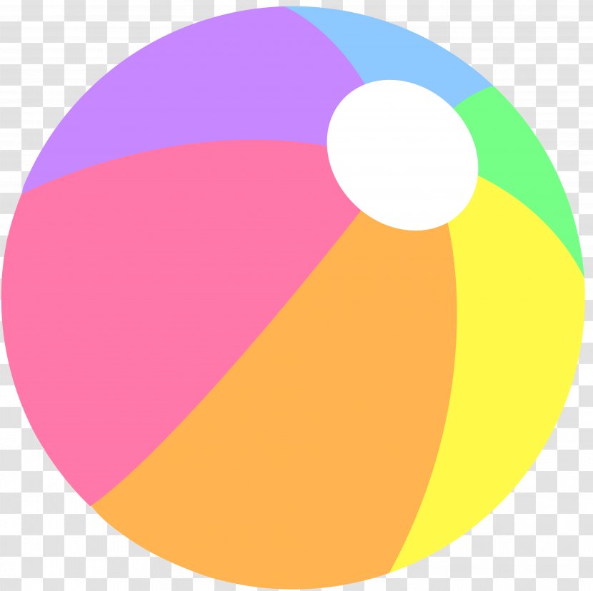 Beach Ball Clip Art - Yellow Transparent PNG