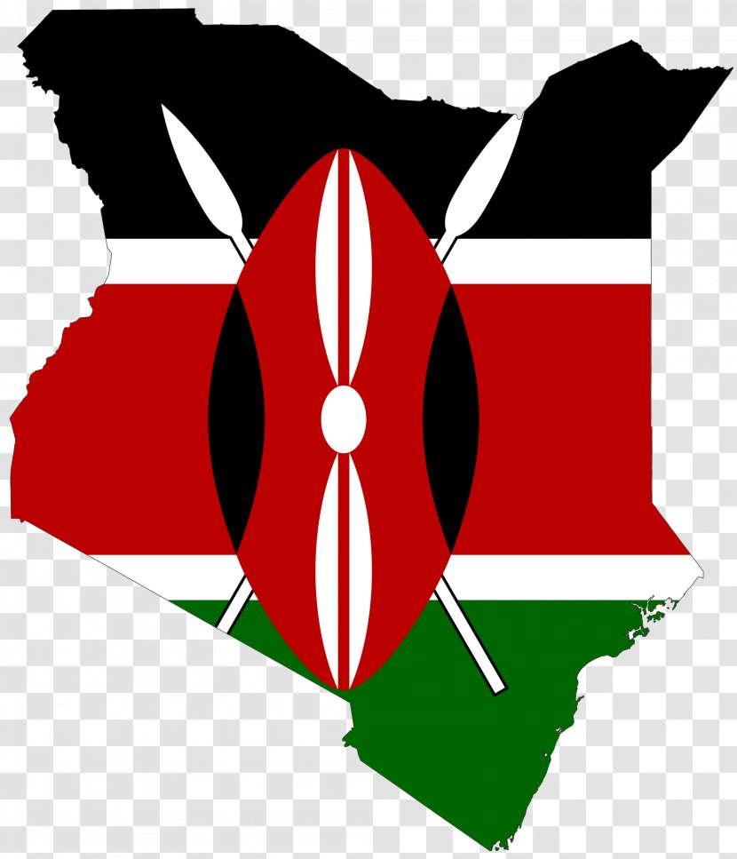 Flag Of Kenya Blank Map - Flower - Rift Vector Transparent PNG