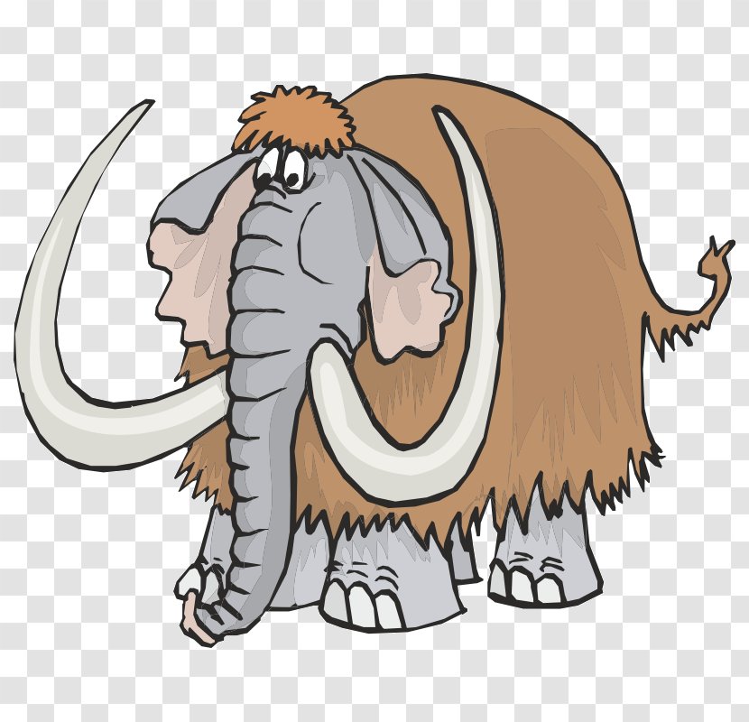 African Elephant Indian Woolly Mammoth Last Glacial Period Sid - Organism - Cartoon Transparent PNG