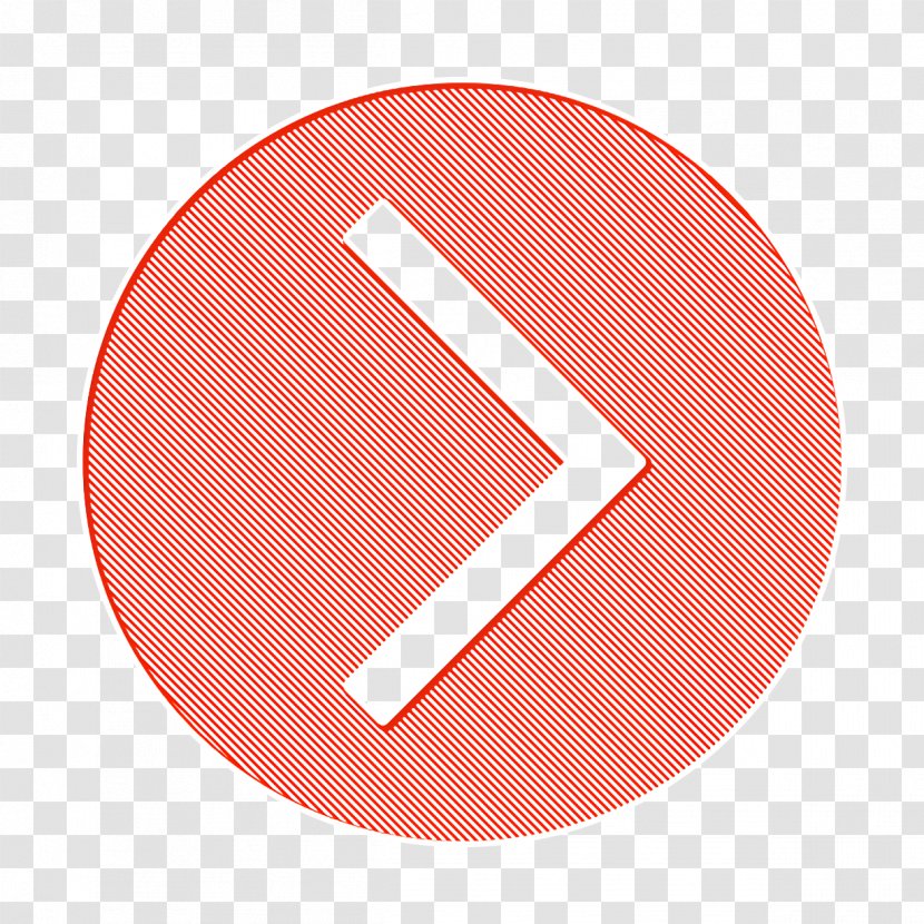 Arrow Icon Botton Next - Symbol - Peach Transparent PNG