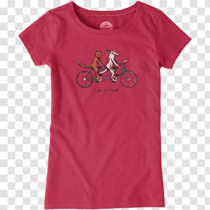 T-shirt Life Is Good Company Sleeve Sock Optimism - Cartoon - Schwinn Bicycle Transparent PNG