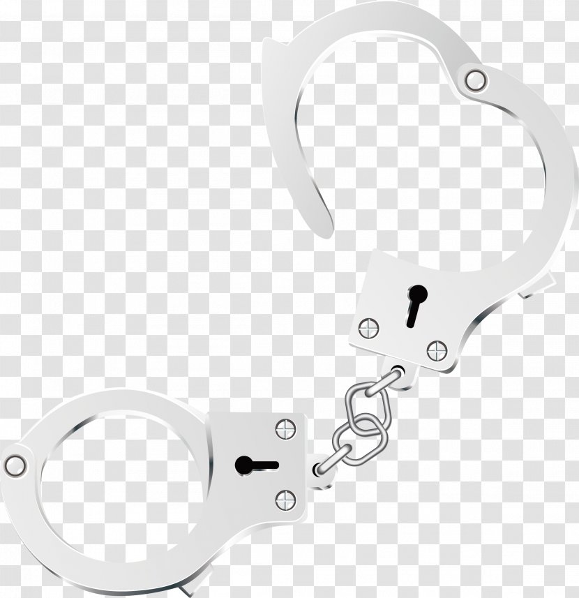 Handcuffs - Detention - Vector Material Transparent PNG
