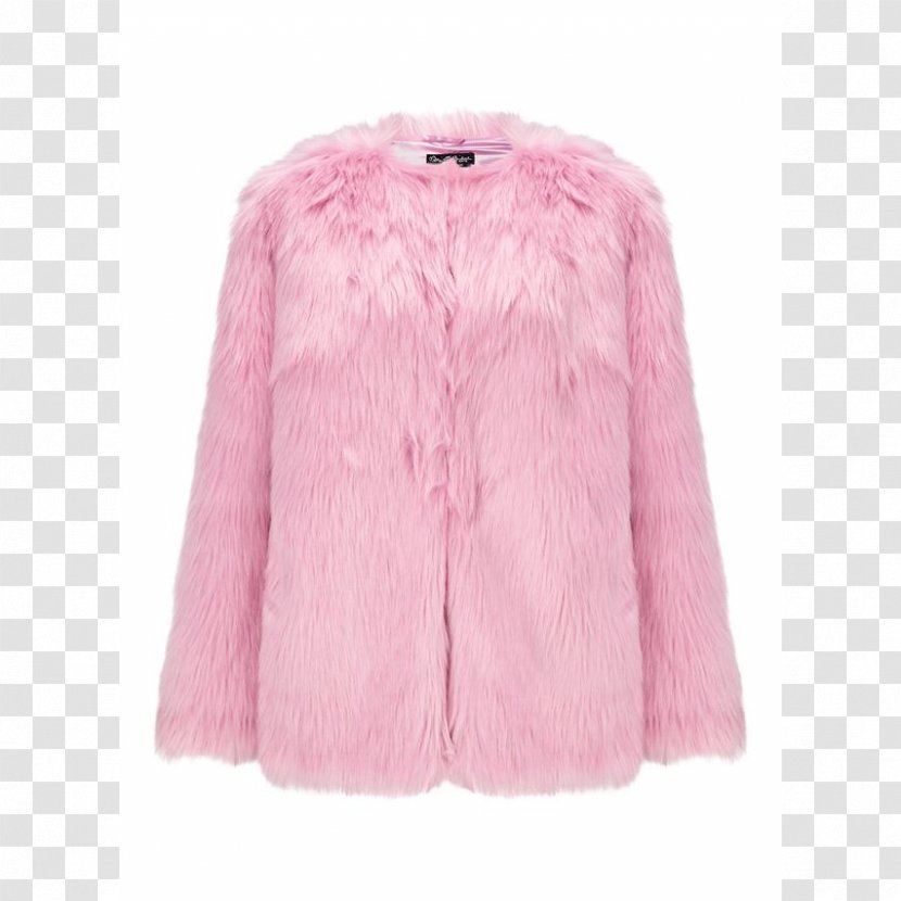 Fur Clothing Pink Coat Fake - Textile Transparent PNG