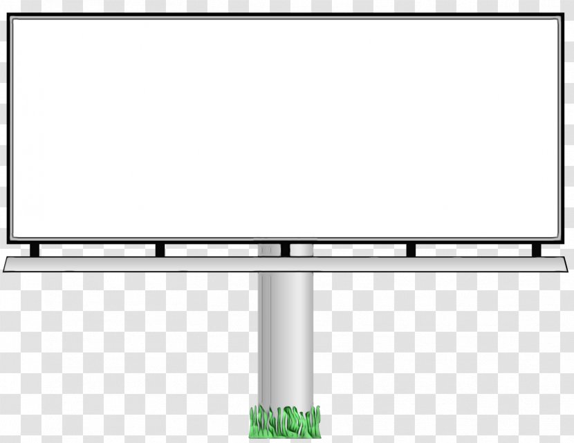 Tv Cartoon - Rectangle - Lcd Billboard Transparent PNG