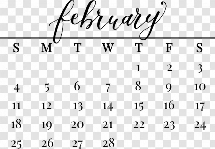 Calendar February Time Transparent PNG