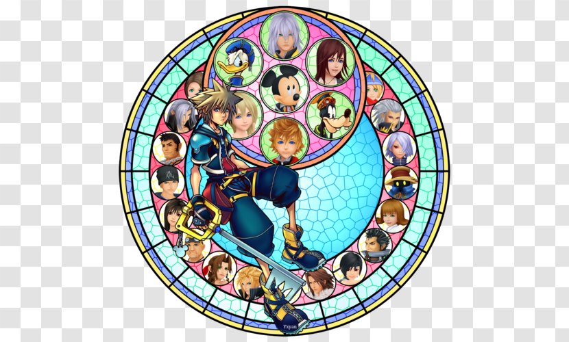 Kingdom Hearts II 3D: Dream Drop Distance Video Game Stained Glass - Area - 3d Transparent PNG