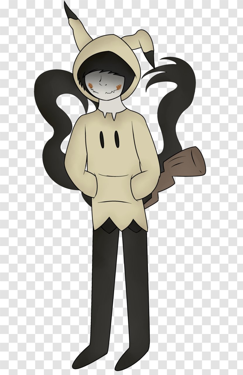 Mimikyu Fan Art Man Pokémon Male - Tail Transparent PNG