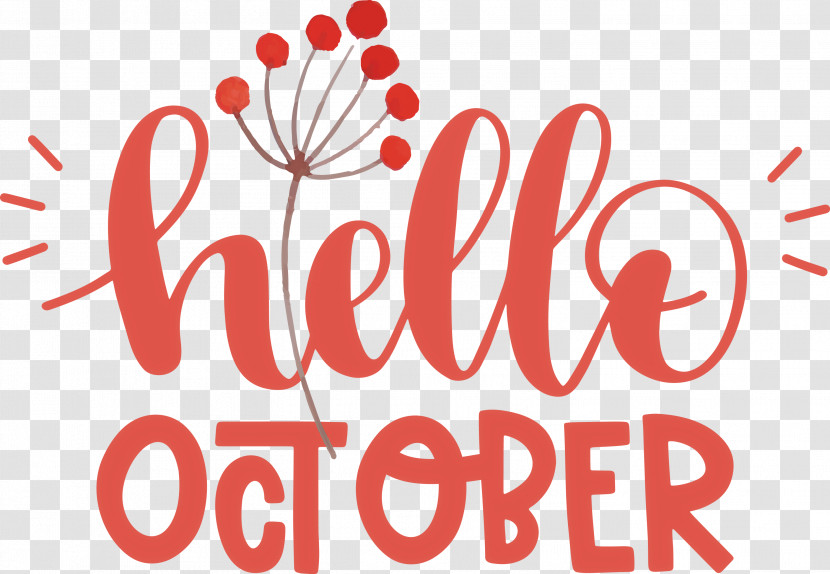 Hello October October Transparent PNG