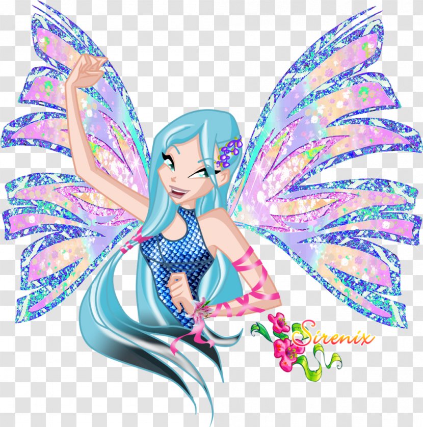 Sirenix Butterfly Barbie Pollinator Fairy - Doll - Winx Transparent PNG