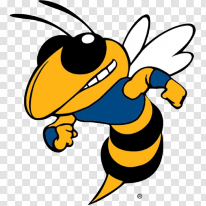 Georgia Institute Of Technology Tech Yellow Jackets Football Clip Art Yellowjacket Hornet - Honey Bee - Elk River Park Transparent PNG