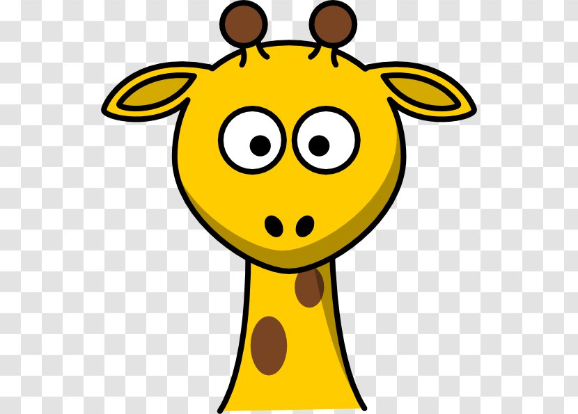 Giraffe Cartoon Animal Clip Art - Smiley - Girraffe Transparent PNG
