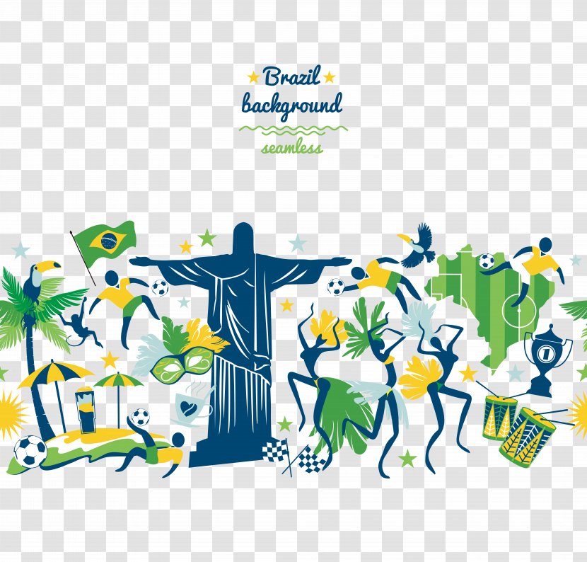 Rio De Janeiro Brazilian Carnival 2016 Summer Olympics Illustration - Royaltyfree Transparent PNG