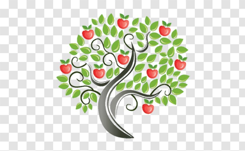 Apple Cider Vinegar Tree Logo - Artwork Transparent PNG