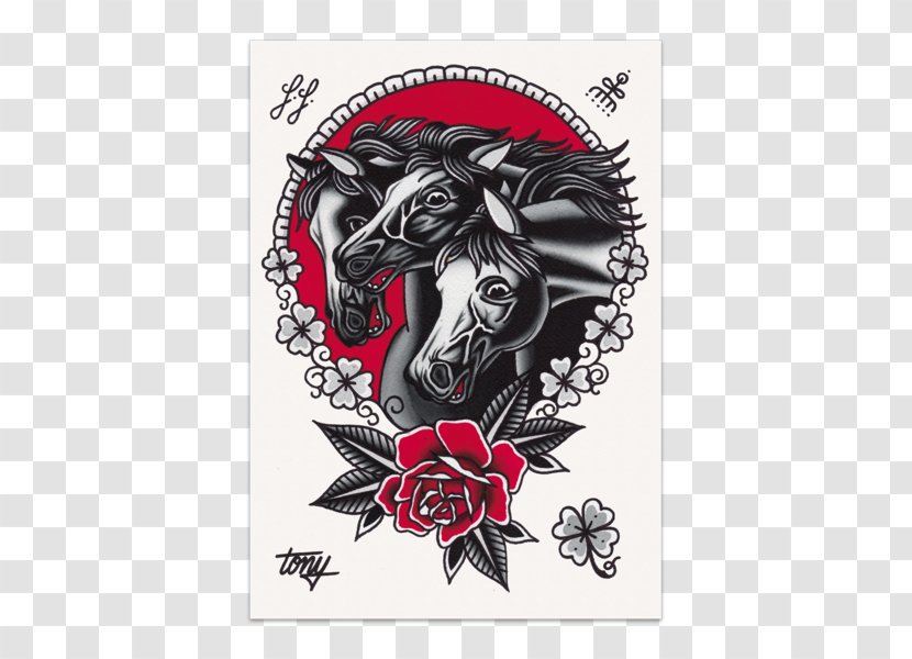 Horse Tattoo Pharaoh Sleipnir Svaðilfari - Heart Transparent PNG