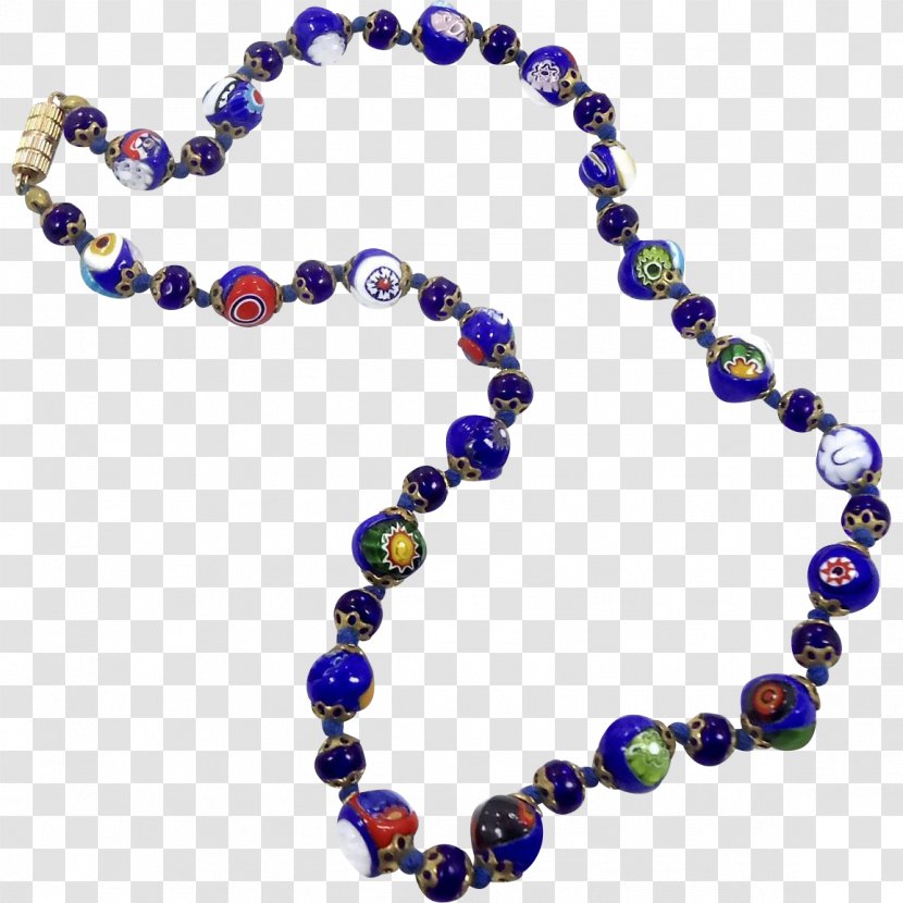 Necklace Cobalt Blue Bead Gemstone Body Jewellery Transparent PNG