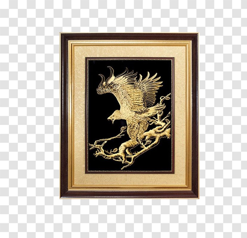 Framed Painting Picture Frame - Golden Eagle Transparent PNG