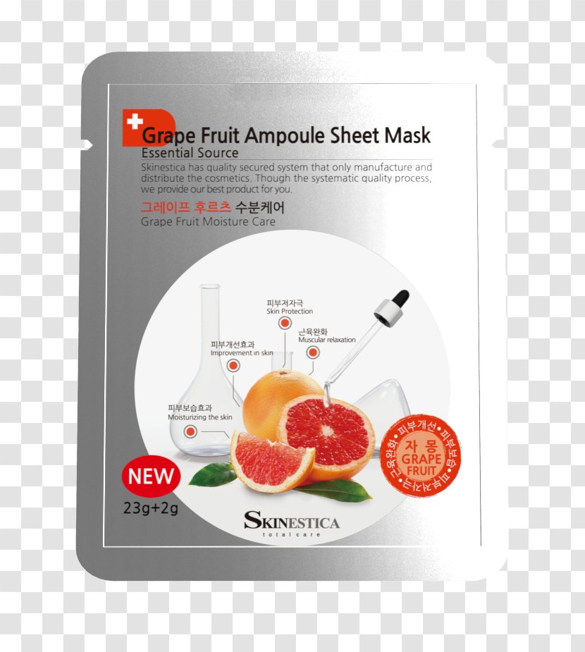 Grapefruit Korean Mask Moisturizer - Diet Food Transparent PNG
