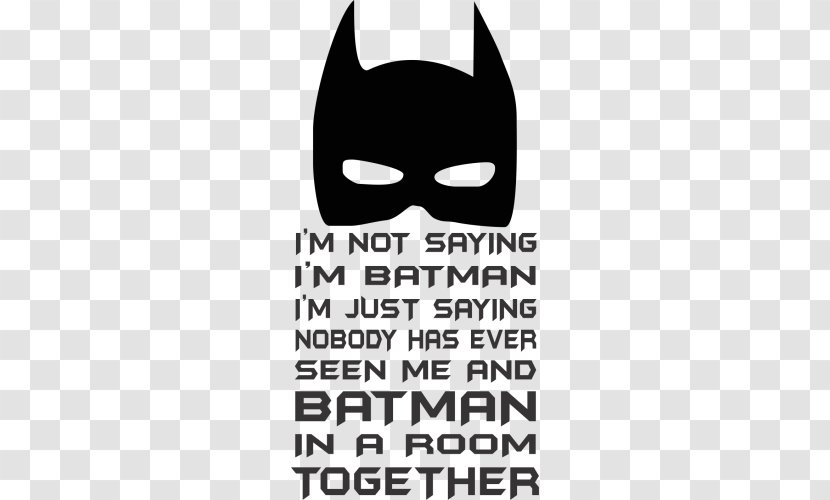 Batman Comics Superhero Art - Brand - Batman's Quote Transparent PNG