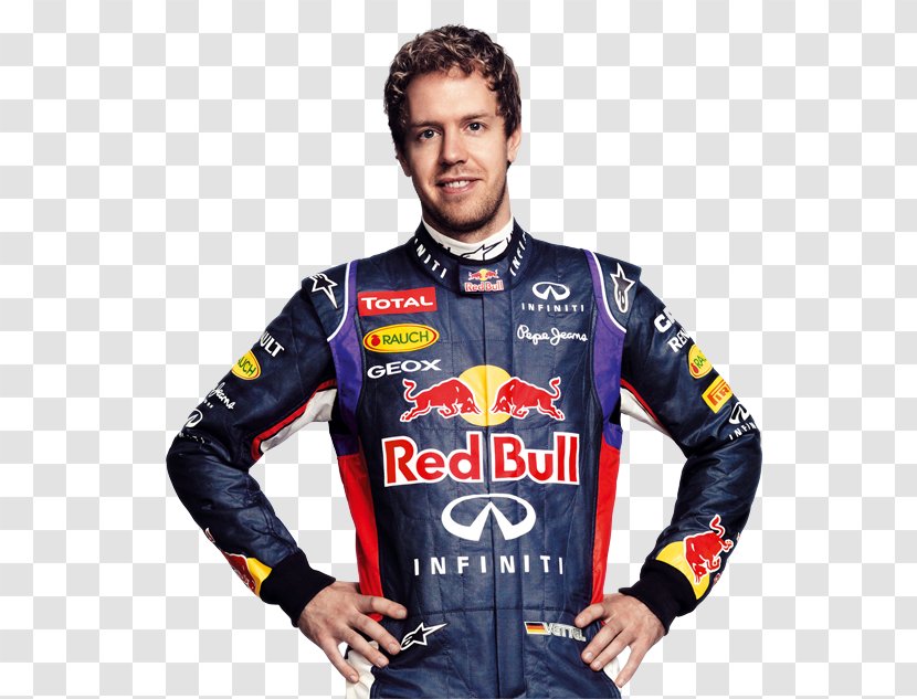 Sebastian Vettel Red Bull Racing Formula 1 T-shirt - Team Transparent PNG