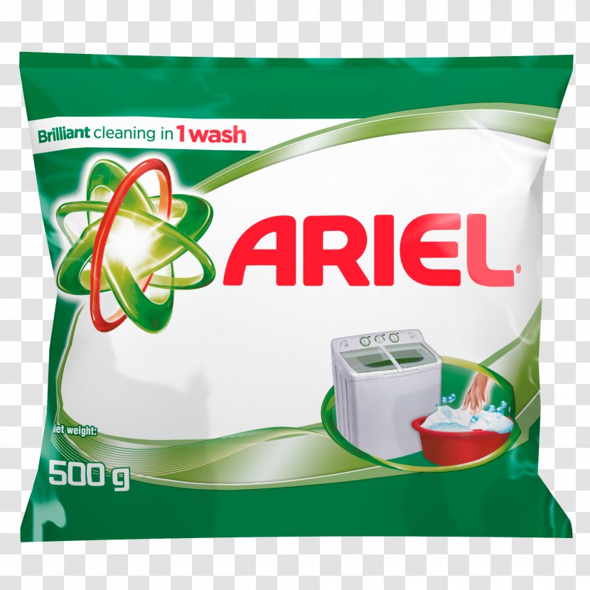 Ariel Laundry Detergent Powder Washing Machine - Stain Removal Transparent PNG