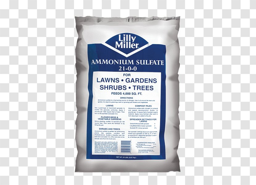 Ammonium Sulfate Fertilisers Soil Conditioner - Organic Fertilizer Transparent PNG