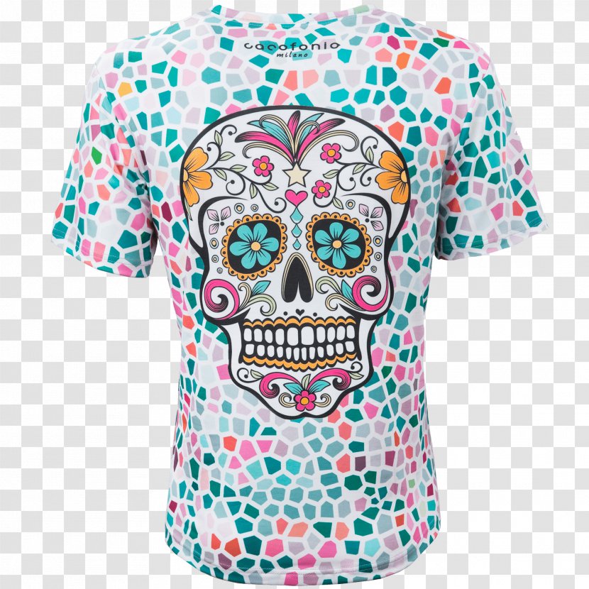 T-shirt Clothing Calavera Santa Muerte Sleeve - Flower Transparent PNG