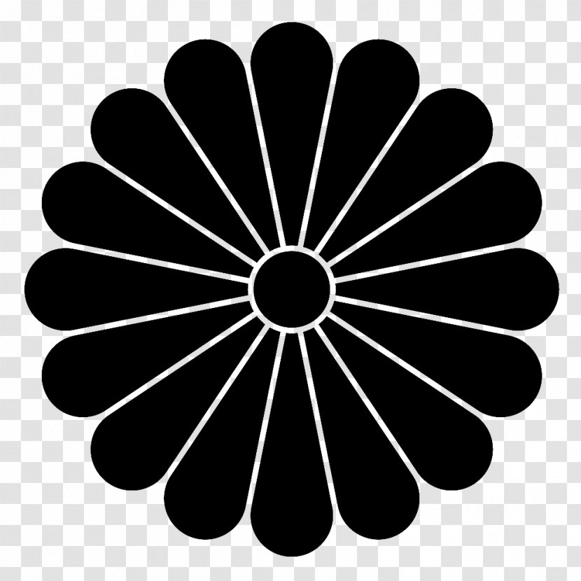 Japan Mon Crest Symbol Lambang Bunga Seruni - History Transparent PNG