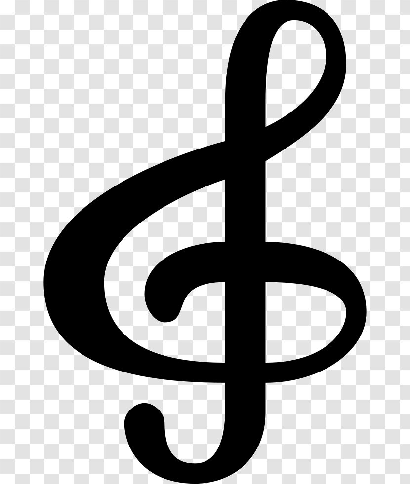 Clef G Musical Note Treble - Cartoon Transparent PNG