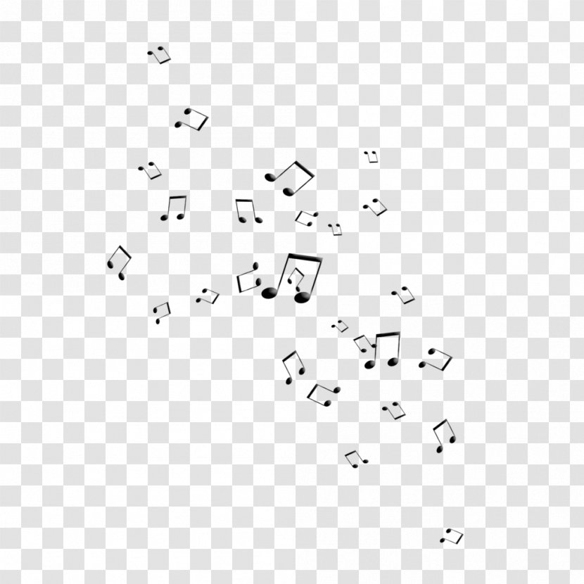 Musical Note Notation Art - Silhouette Transparent PNG