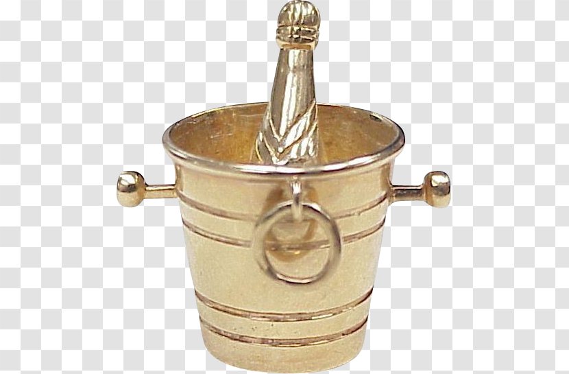 Champagne Gold Metal Bucket Jewellery Store - Bottle Transparent PNG