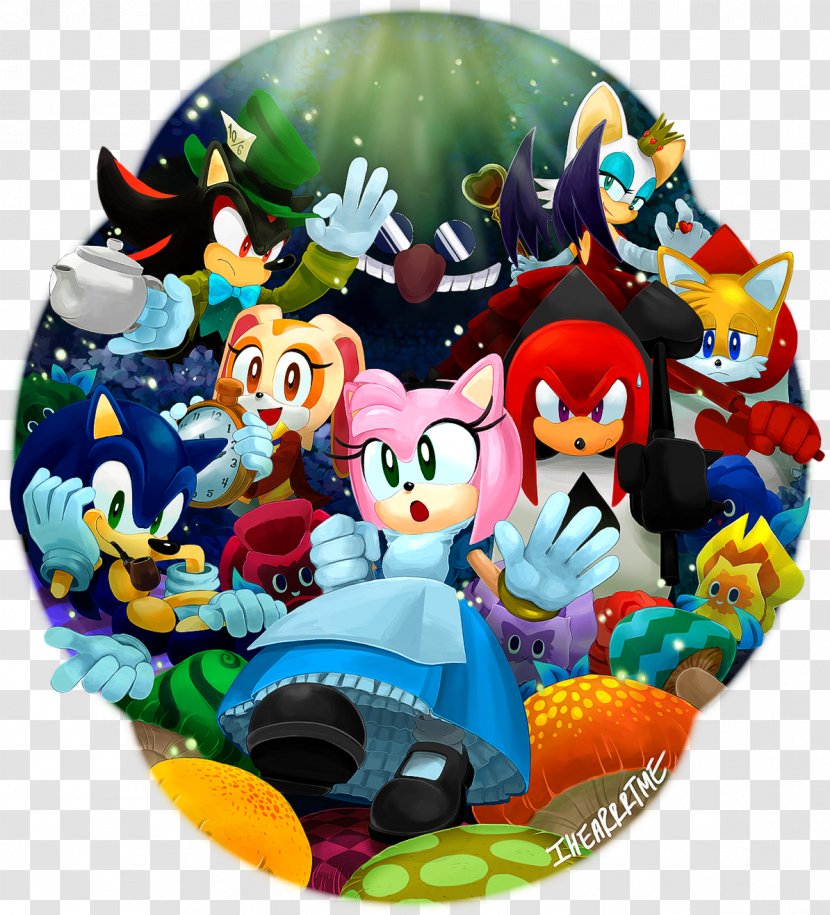 Sonic & Sega All-Stars Racing Amy Rose Shadow The Hedgehog Video Game Alice's Adventures In Wonderland - Drivein Transparent PNG