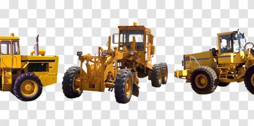 Heavy Machinery Architectural Engineering Tractor Grader Bulldozer - Asphalt Concrete - Construction Transparent PNG