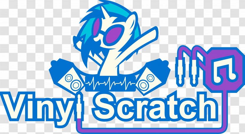 Scratching Phonograph Record Disc Jockey Rarity - Logo - My Little Pony Transparent PNG