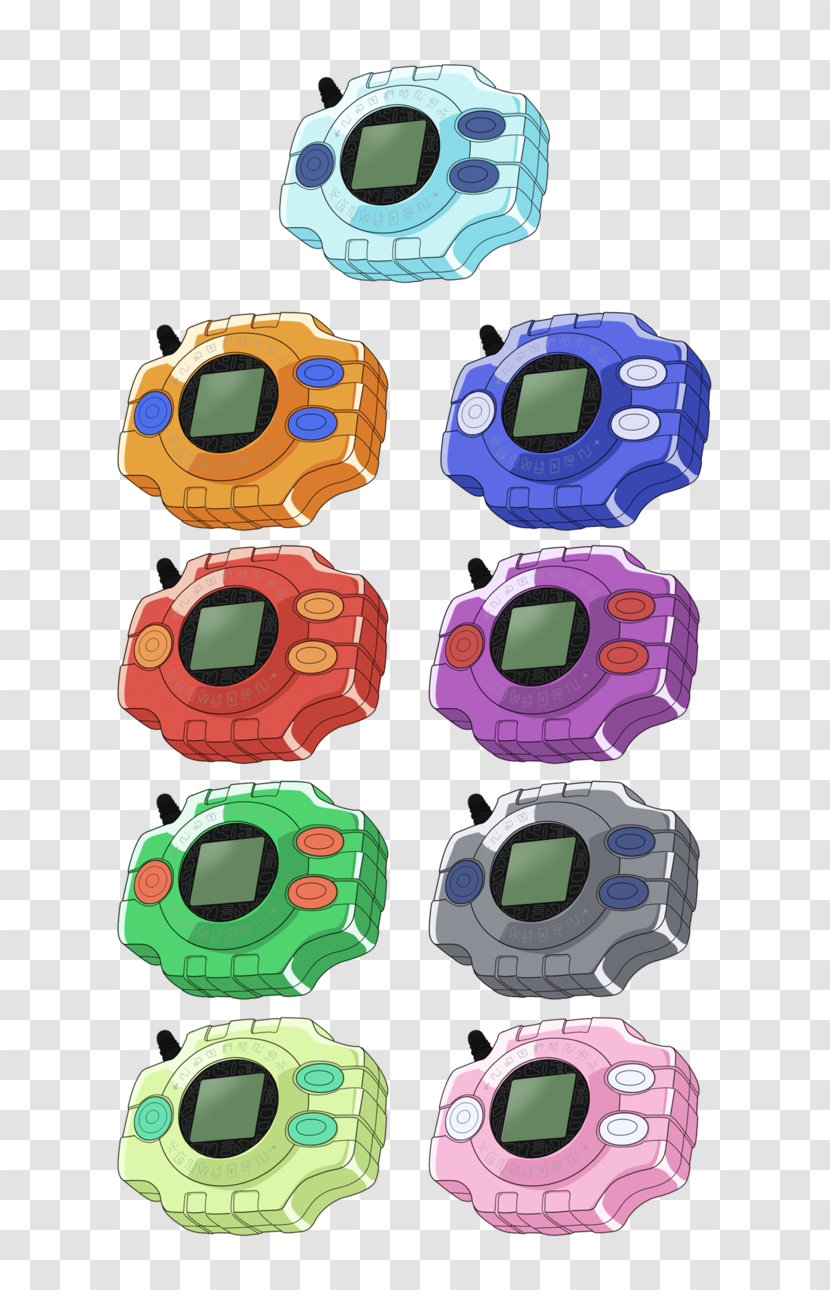 Biyomon Digimon Adventure V-Tamer 01 Digivice - Watercolor - Chosen Clipart Transparent PNG