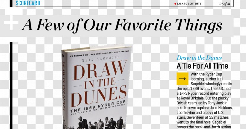 Draw In The Dunes: 1969 Ryder Cup And Finish That Shocked World Brand Book Font Transparent PNG