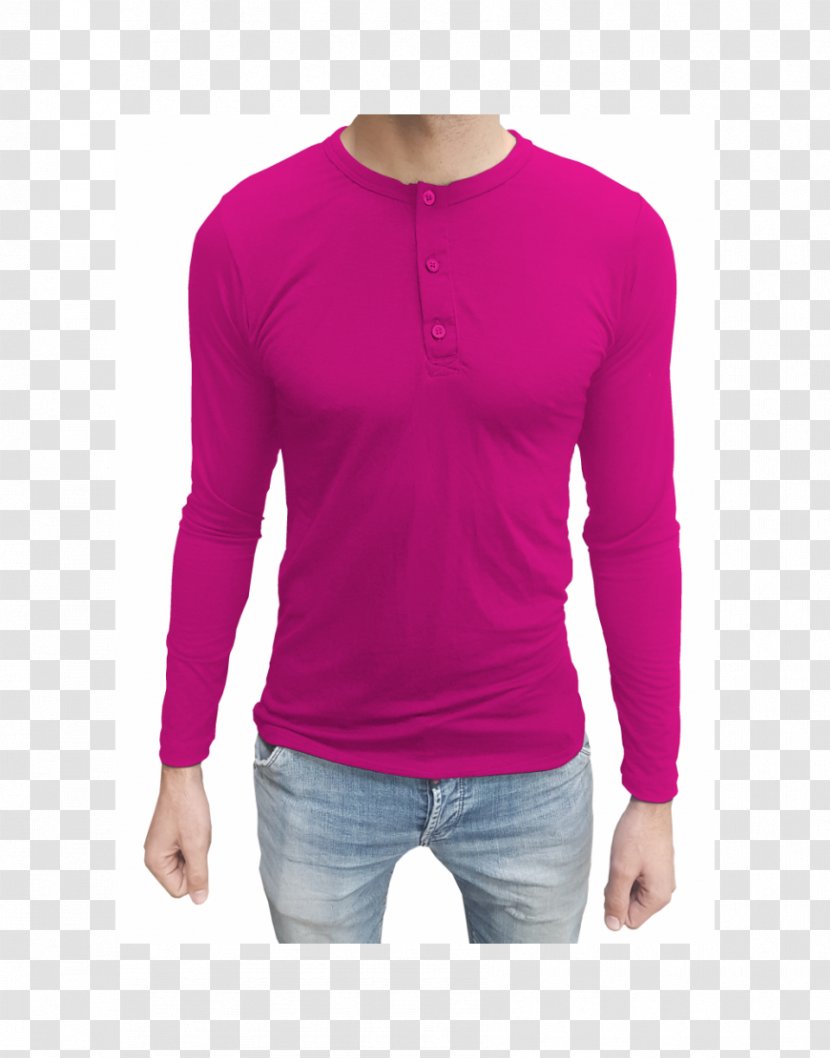 T-shirt Sleeve Henley Shirt Button - Shoulder Transparent PNG