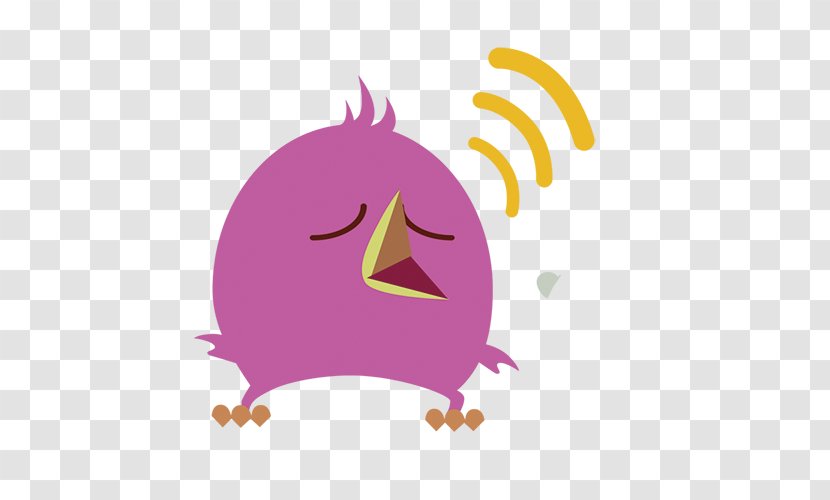 Icon - Flower - Singing The Purple Bird Transparent PNG