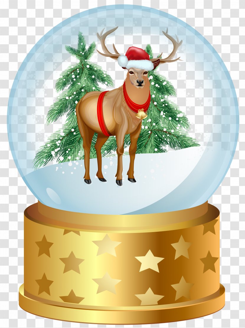 Christmas Snow Globe Clip Art - Decoration - Deer Image Transparent PNG