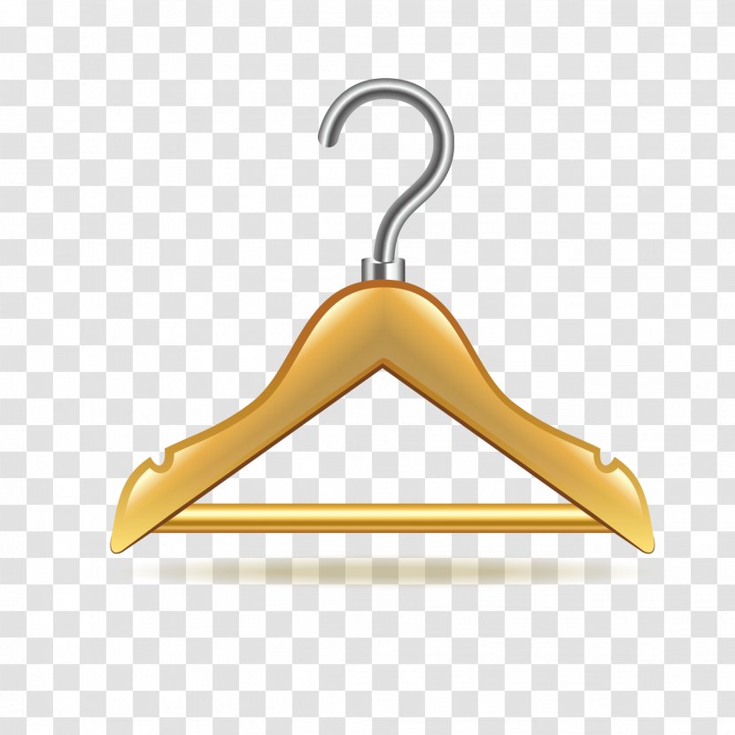 Vector Graphics Sewing Illustration Clothing Textile - Yellow - Coat Hanger Transparent PNG