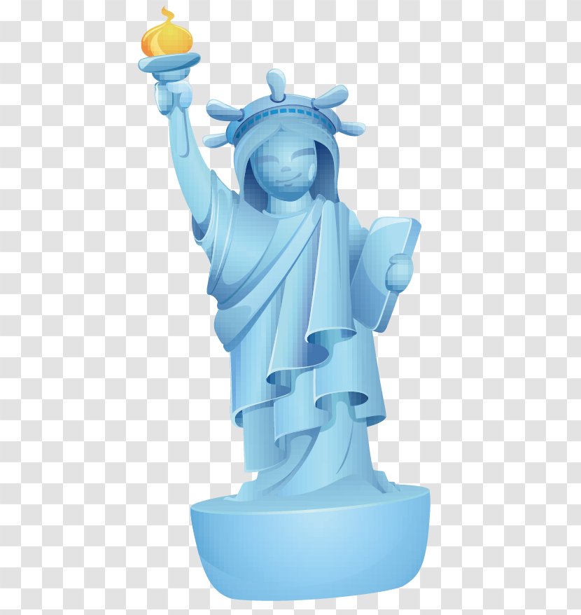 Statue Of Liberty Cartoon - Art Transparent PNG