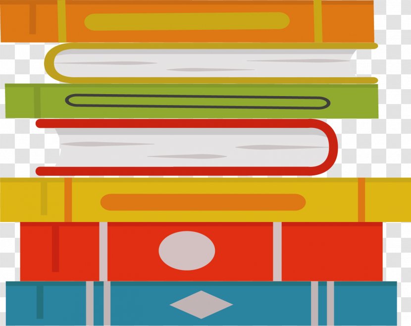 Book Designer - Brand - Vector Color Pile Of Books Transparent PNG