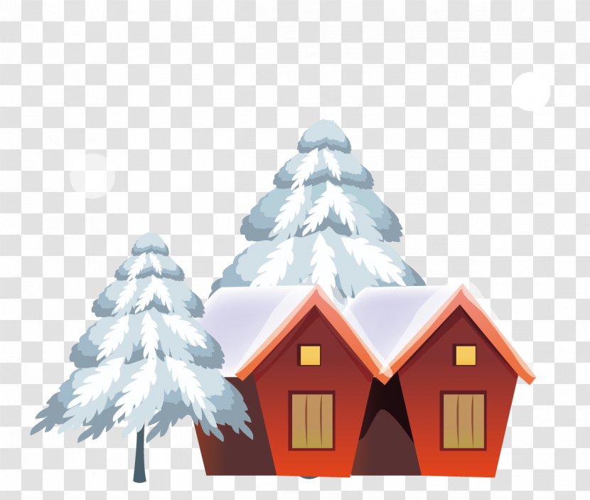 Wallpaper - House - Vector Snow Tree Transparent PNG