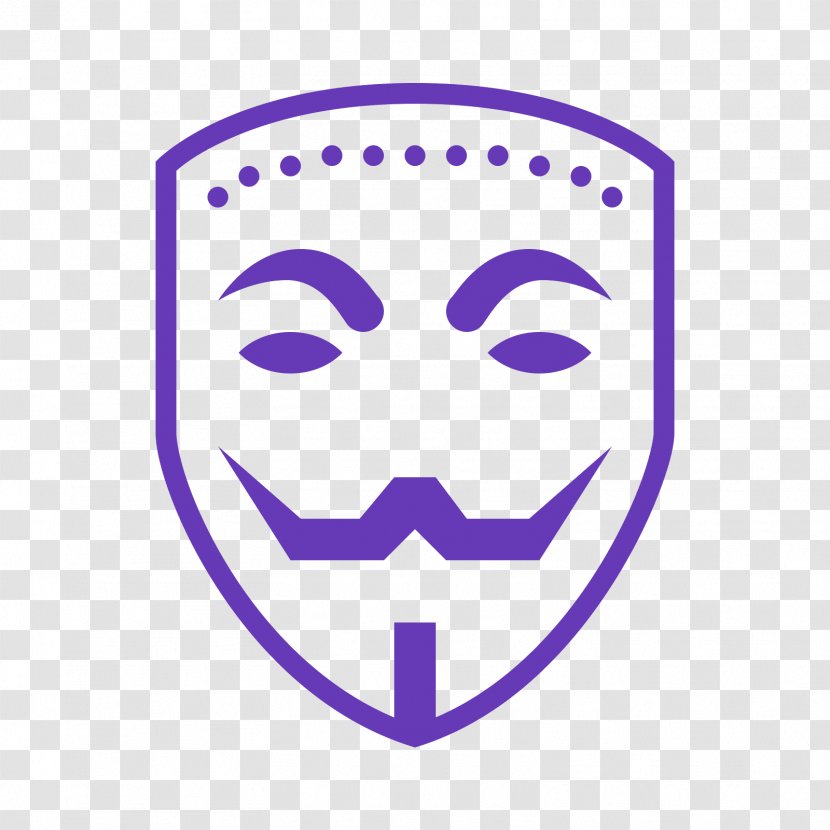 Guy Fawkes Mask Anonymity Clip Art - Anonymous Transparent PNG